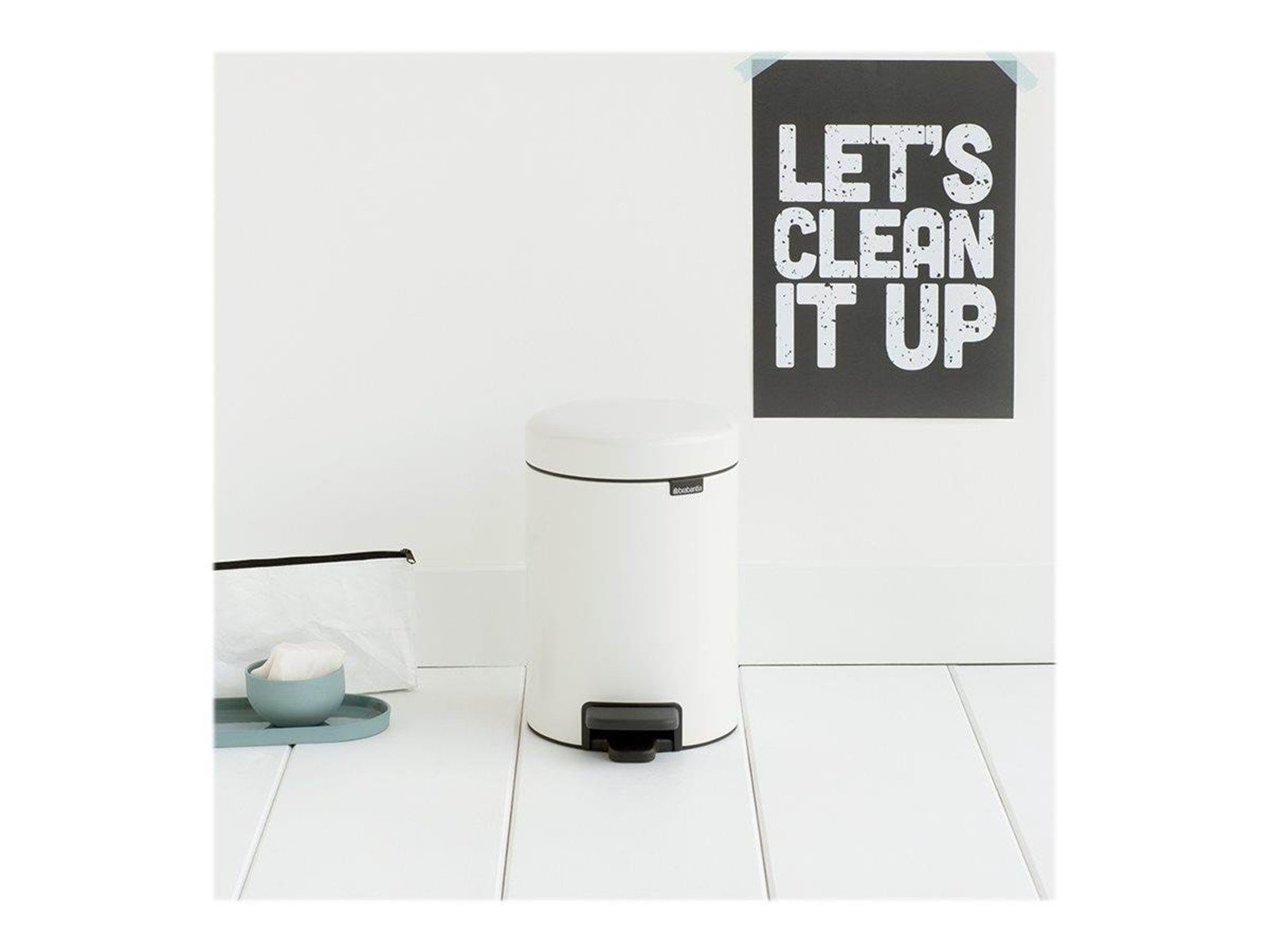 brabantia newIcon - rubbish bin - 3 L - white brabantia newIcon - rubbish bin - 3 L - white